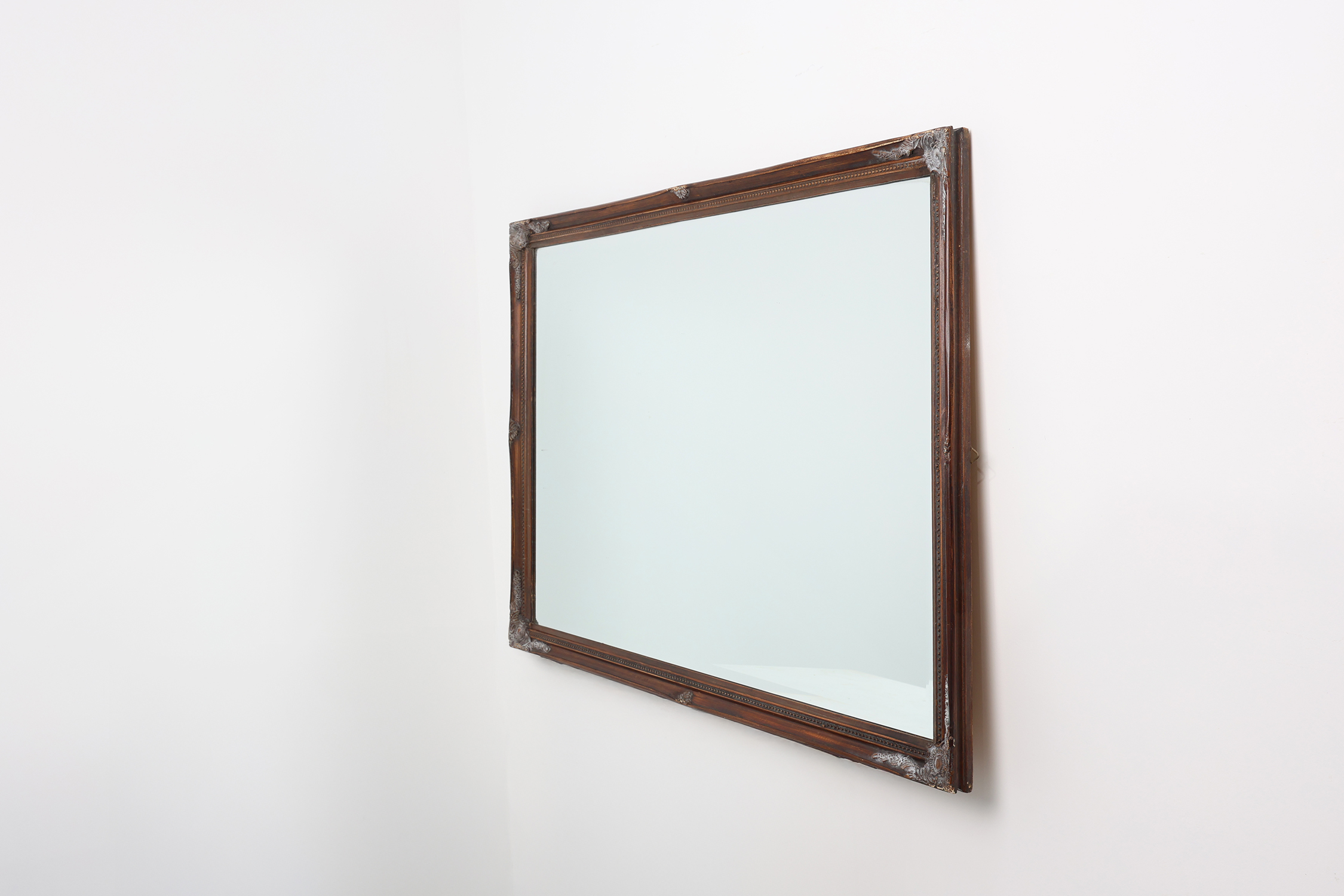 Antique Facet-Cut Mirror in Carved Wood, France 1850sthumbnail